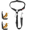 2-in-1 Adjustable Dog Car Seatbelt with Headrest Restraint