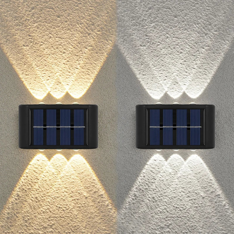 6 LED Solar Wall Lights