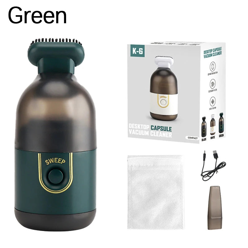 Portable Wireless Vacuum Cleaner – Handheld Desktop & Home Cleaner