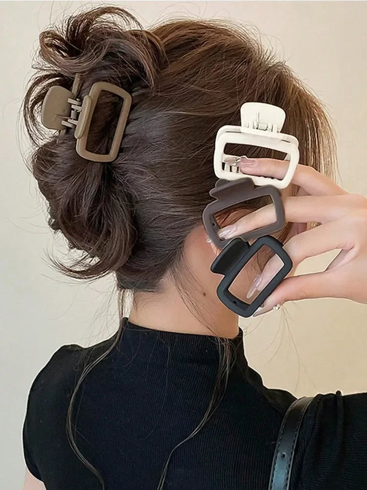 4PCS Women's Square Hair Claw Clips