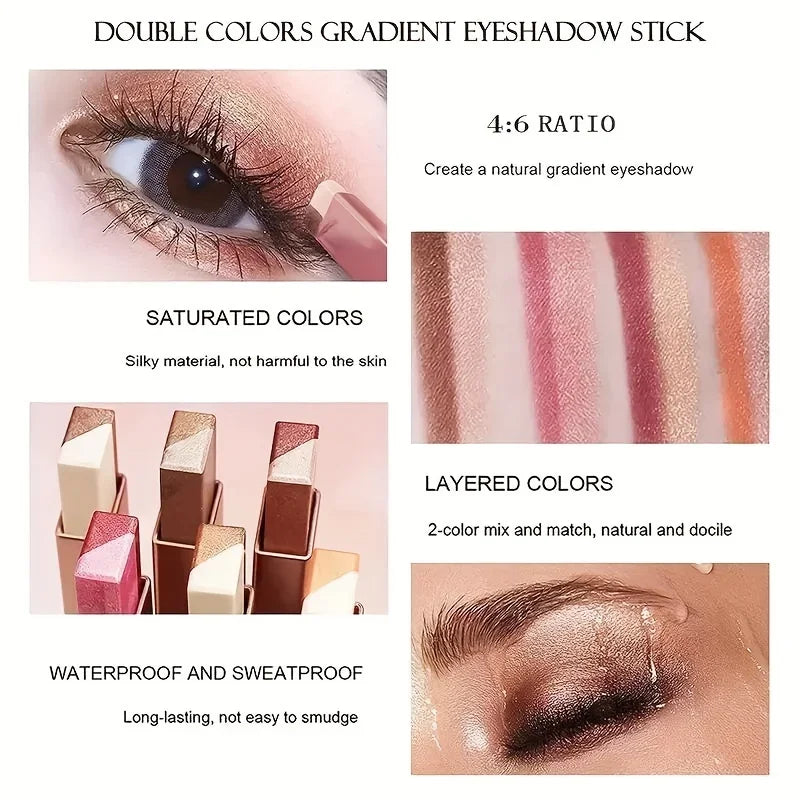 Two Color Gradient Eyeshadow Stick