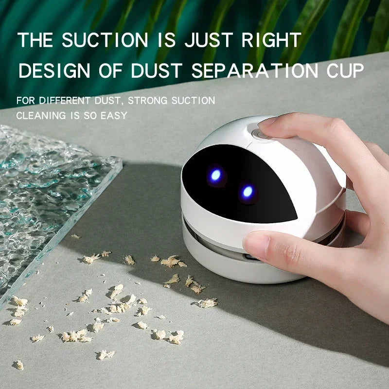Mini Desk Dust Vacuum – USB Charging Sweeper