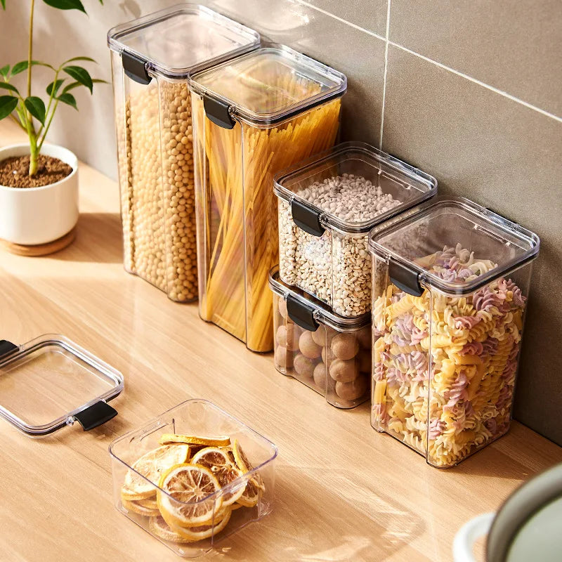 Plastic Sealed Jars Set