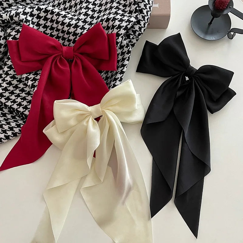 Satin Ribbon Hairpins – Big Bows