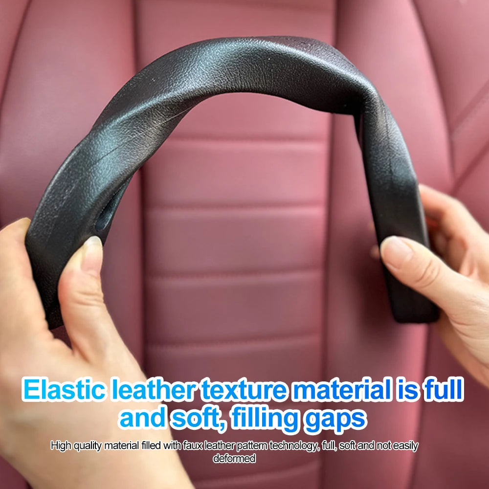 Car Seat Gap Filler – Leak-Proof Side Seam Plug Strip with Seatbelt Hole