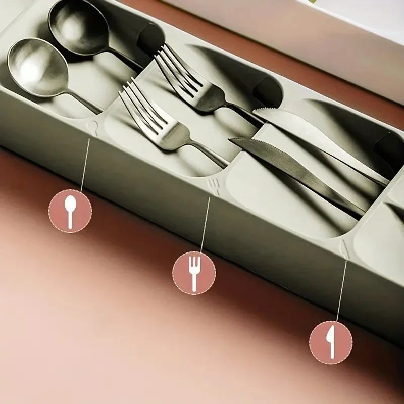 Multi-Purpose Cutlery Tray – Fork & Spoon Organizer