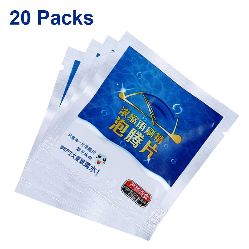 20/40pcs Effervescent Car Glass Cleaner Tablets