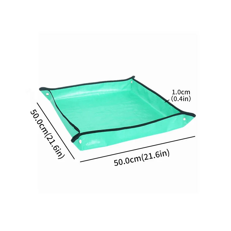 Waterproof Foldable Plant Pot Mat with Gloves