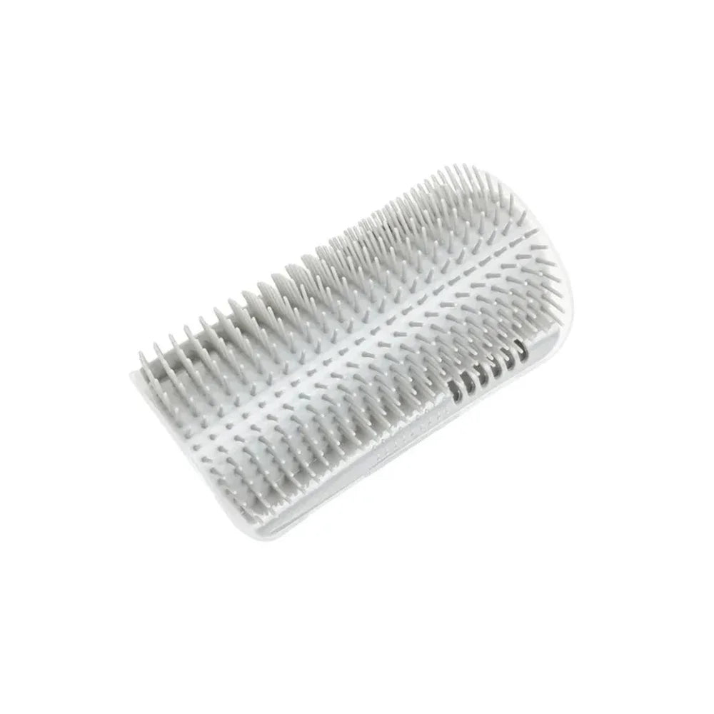Cat Wall Brush with Catnip – Self-Grooming Corner Scratcher & Massager