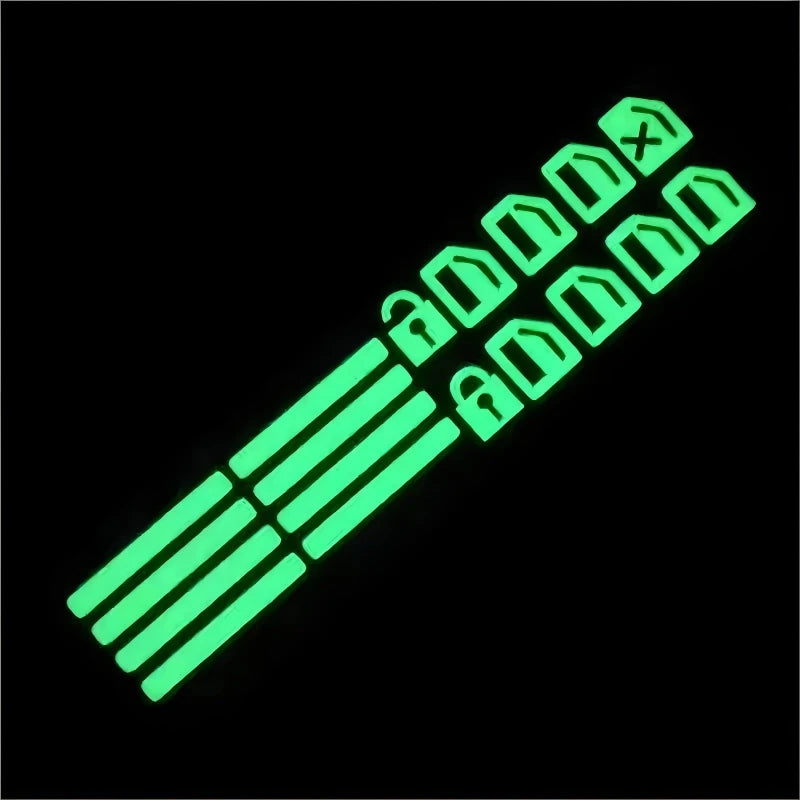 18Pcs/set Car Function Button Fluorescent Stickers