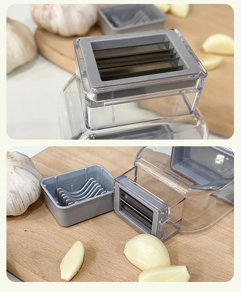 Manual Garlic Press & Grinder – Peeler and Cutter