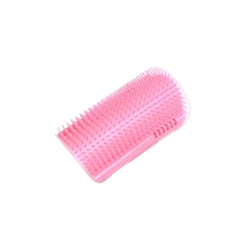 Cat Wall Brush with Catnip – Self-Grooming Corner Scratcher & Massager