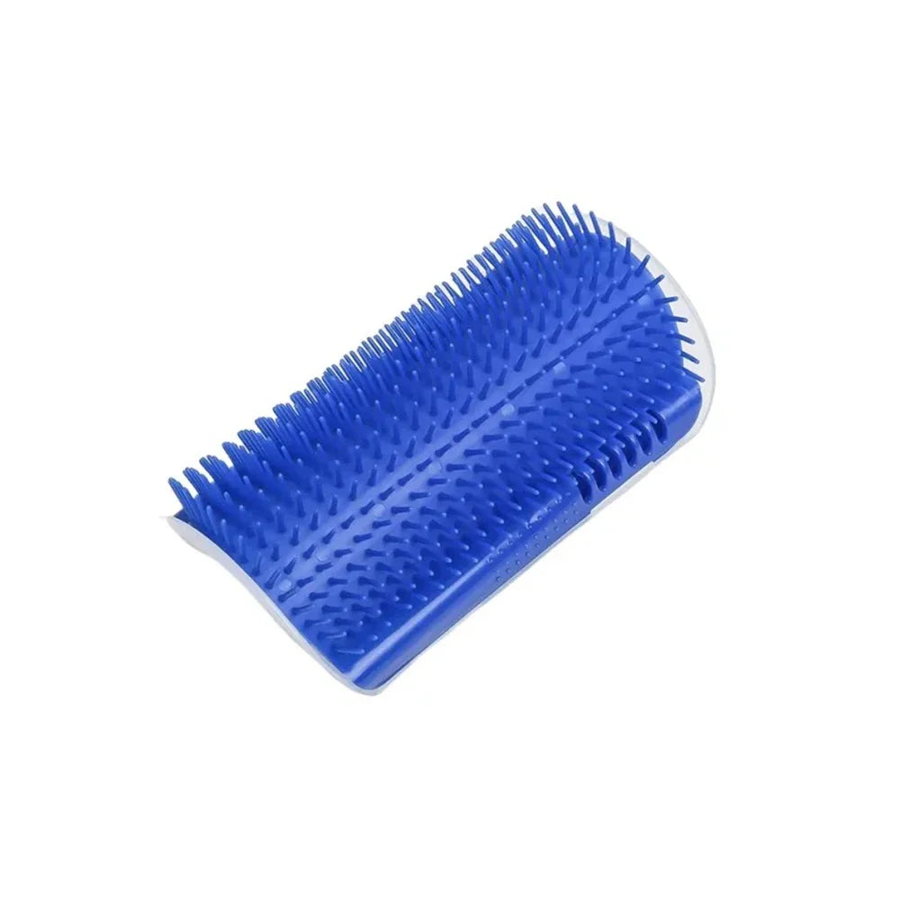 Cat Wall Brush with Catnip – Self-Grooming Corner Scratcher & Massager