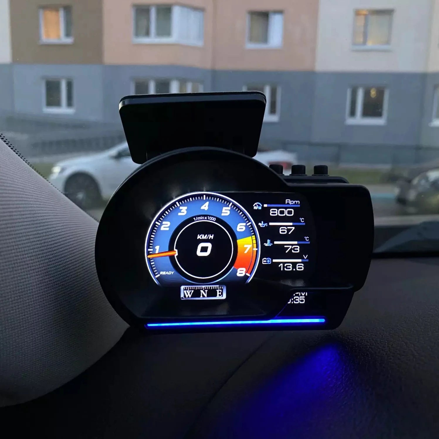 A501 Car HUD Display – OBD2 Smart Digital