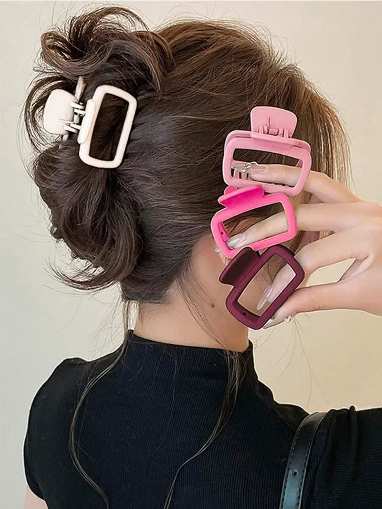 4PCS Women's Square Hair Claw Clips