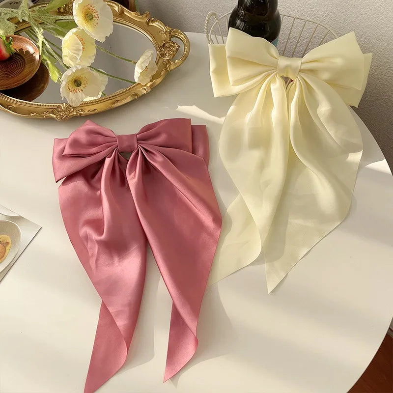 Satin Ribbon Hairpins – Big Bows