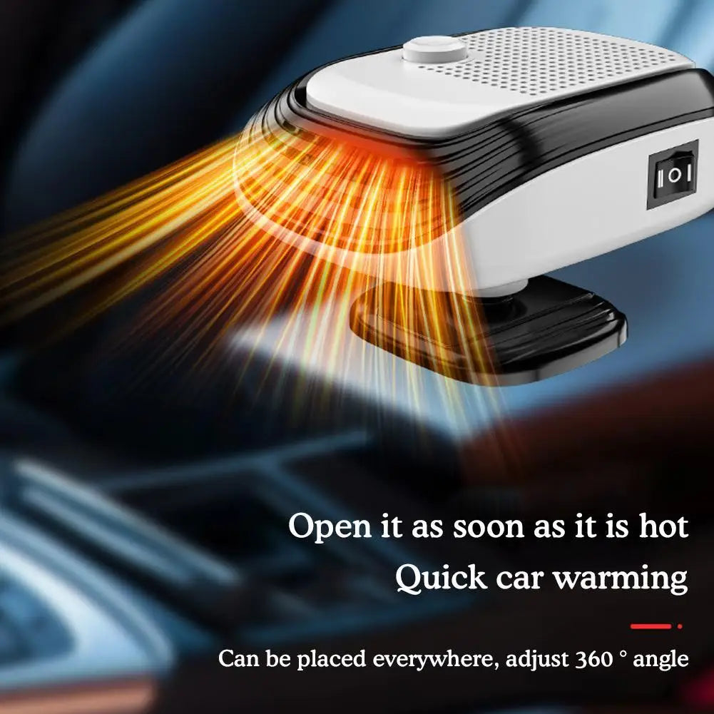 20W Car Heater & Fan – Fast Defrost and Cooling for Windshield