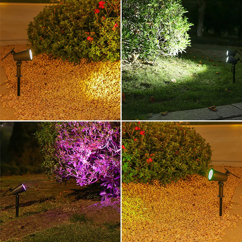 9-LED Solar Spotlights