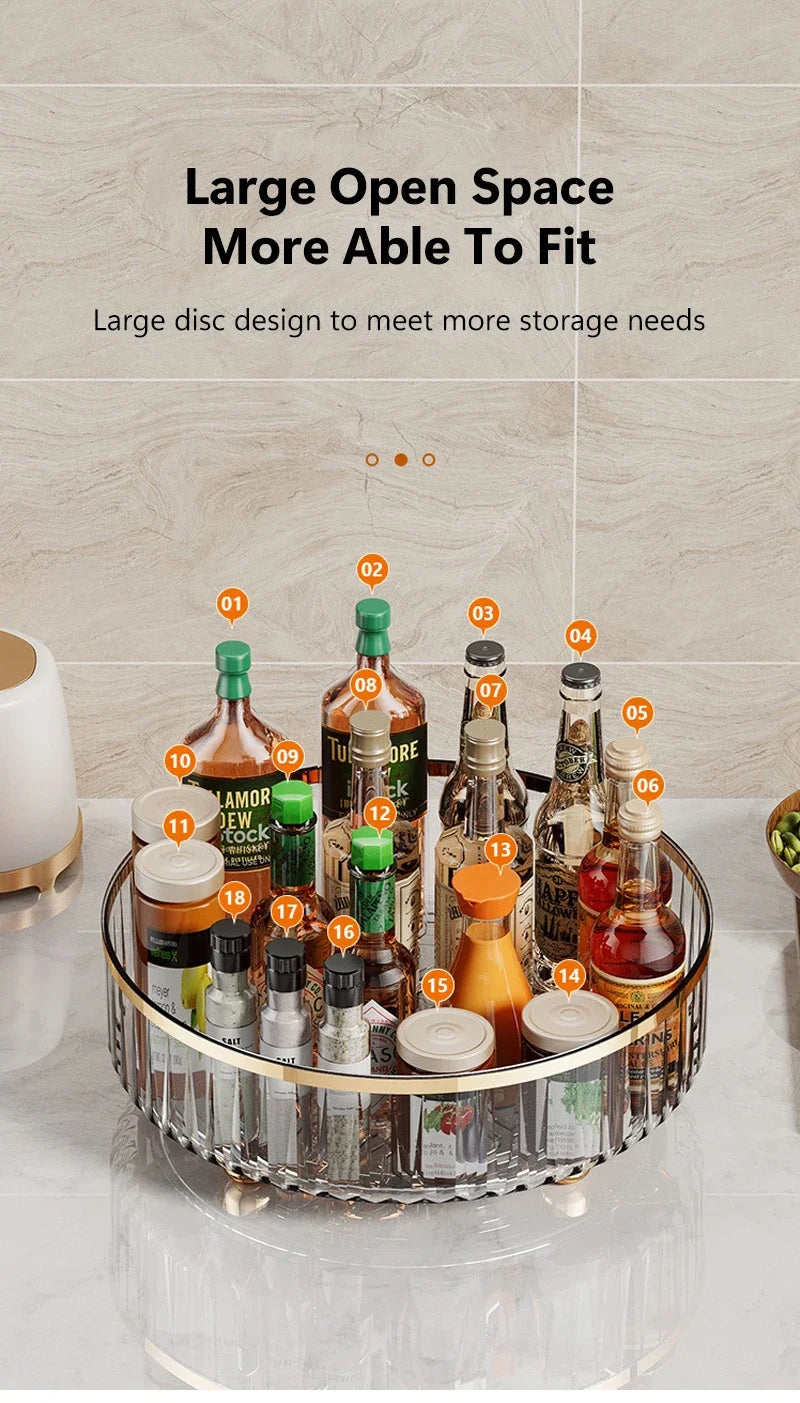 Rotating Spice Rack - Kitchen Organizer