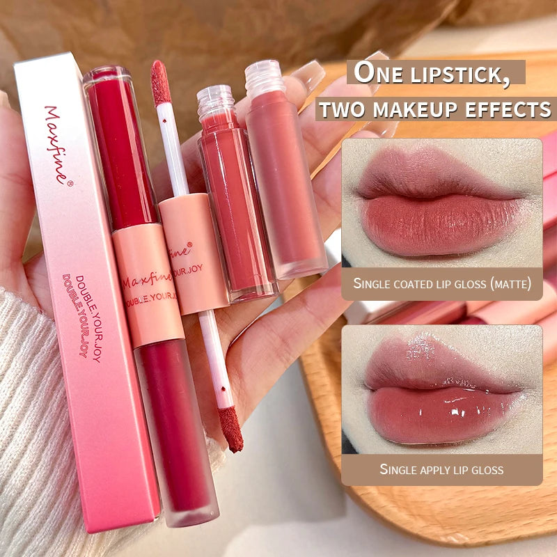 Double-Ended Lip Glaze – Long-Lasting Matte